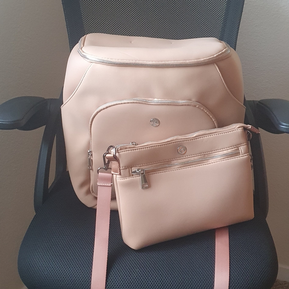 Diaper Bag Backpack With Satchel